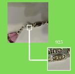 Aurora Fluorite Silver Necklace 925 New with Tricolor Fluorites