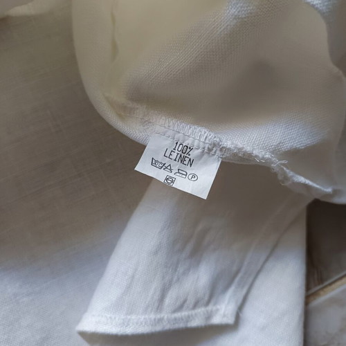 Linen women's shirt Hess, white, size L