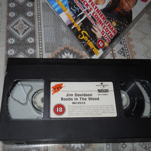 Jim Davidson Boobs in the Woods live VHS tape used with English subtitles
