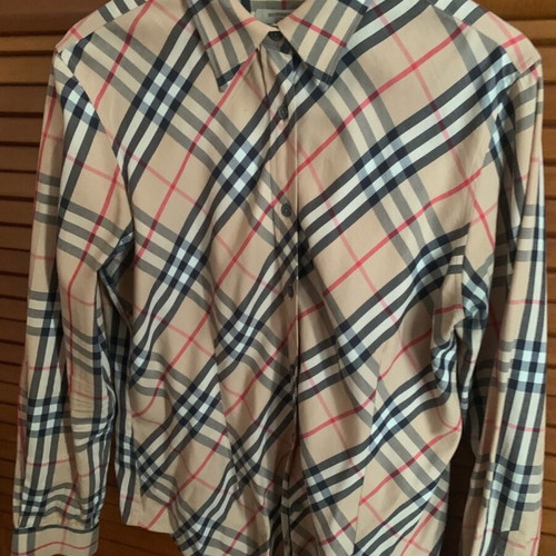 Burberry London authentic shirt used, size L, beige brown