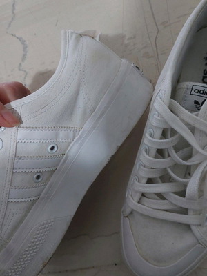 Adidas Nizza shoes like new, white and black, size 41-41.5