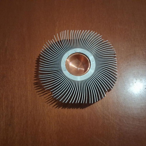CPU cooler used, aluminum and copper without fan