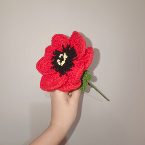 Knitted Anemone Flower