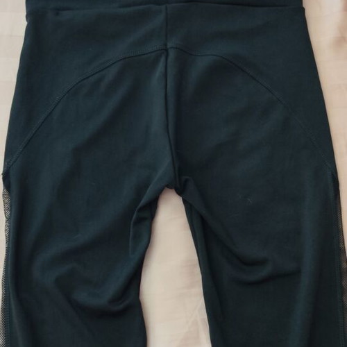 Capri leggings like new, black, small, side transparency