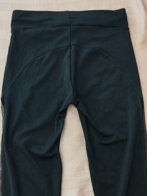 Capri leggings like new, black, small, side transparency