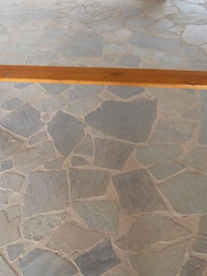 Wooden bench used, durable, solid handmade