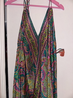 Summer dress like new, colorful, one size