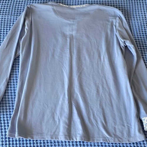 Pajama top XXL, blue cotton