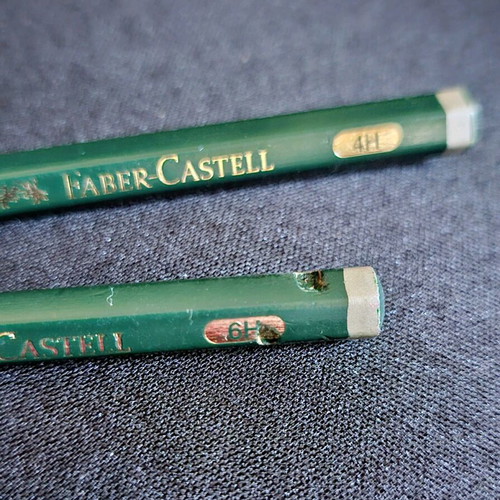 Faber Castell pencils used, set of 6 pieces