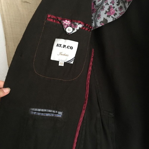 At.p.co cotton blazer new with tags, brown, size 48