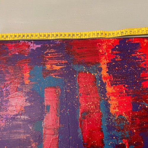 Abstract painting with acrylics Urban Sunset like new