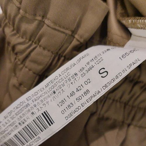 Stradivarius women's mini skirt size S like new, beige brown