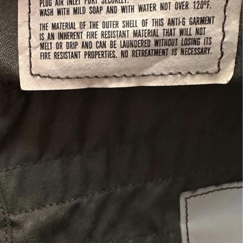 Anti-G Suit CSU-13B/P like new, medium/long size