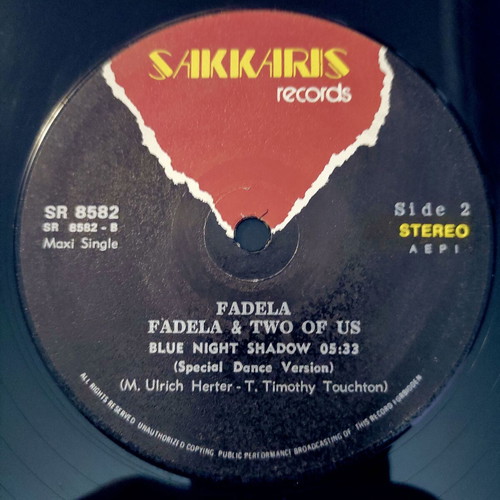 Two Of Us Blue Night Shadow Fadela N'Sel Fik 12'' Vinyl Maxi Single used