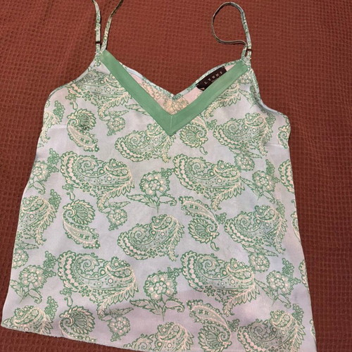 Lynne summer set used, green and turquoise, pants size 38, top size 42