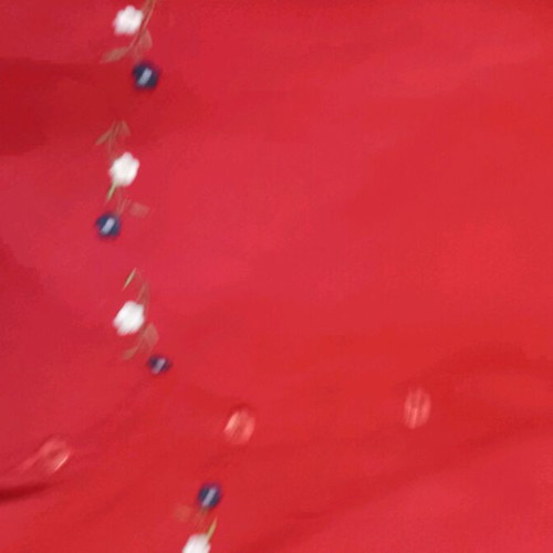 Women's cardigan used, red mako fabric, size S