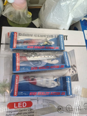 Fishing lures set of 3, 60g each, like new