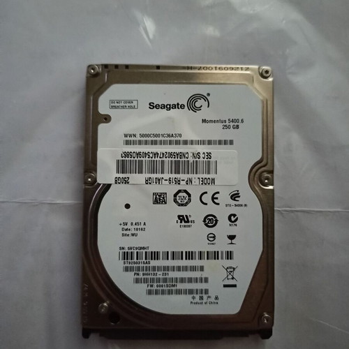 Seagate Momentus 5400.6 HDD SATA 2.5 250 GB μεταχειρισμένο