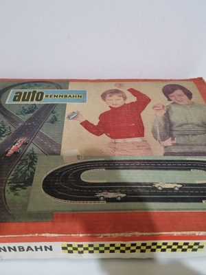 Autorennbahn car track used, rare German toy from 1980s