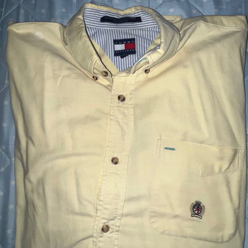 Πουκάμισο Tommy Hilfiger vintage μεταχειρισμένο, μέγεθος L, μπεζ