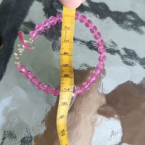 Breast Cancer Awareness Bracelet like new, pink