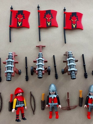 Playmobil Σετ ιππότες του κόκκινου δράκου