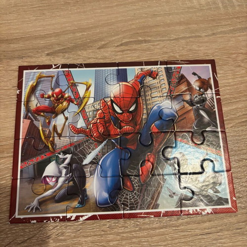 Clementoni Marvel Spider-Man 4 in 1 kids puzzle used