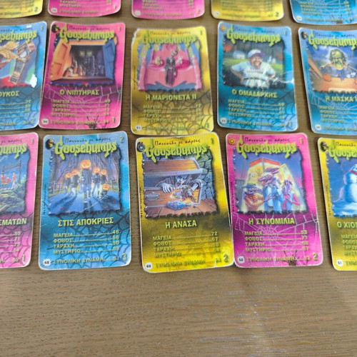 Goosebumps cards used, pack of 30