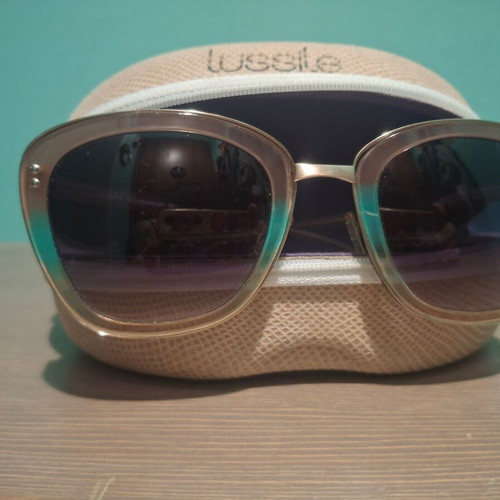 Lussile women's sunglasses like new with case, multicolor
