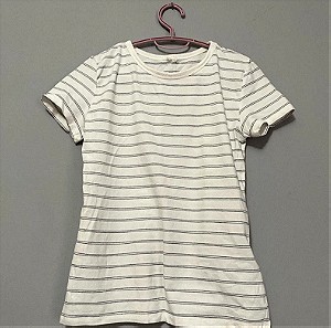 white striped shirt H&M size S