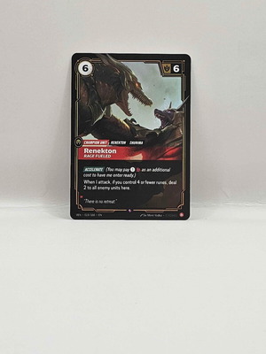 League of Legends Riftbound Vendetta Renekton Rage Fueled card like new