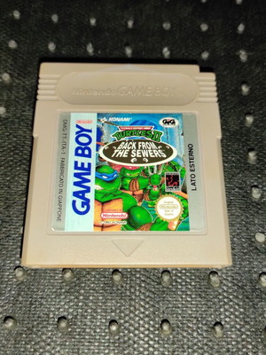 Turtles II Back From The Sewers Game Boy cartridge used