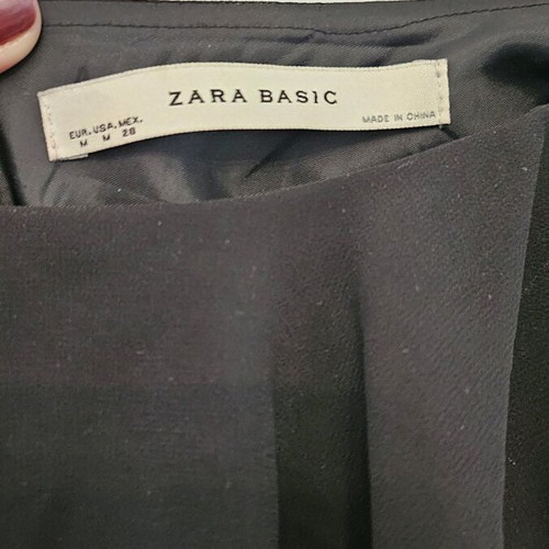 Little black dress Zara like new, black asymmetrical dress with ruffles