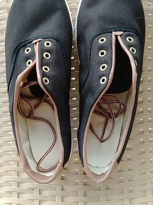 Men's casual black shoes size 45 new