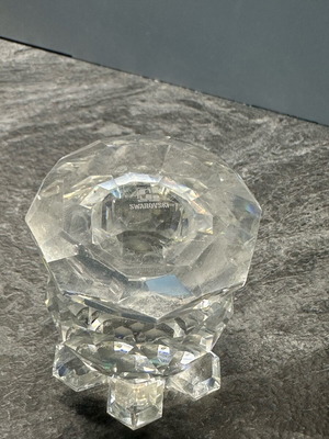 Swarovski candle holder glass like new