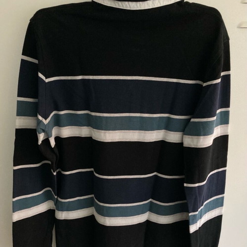 Lacoste long sleeve polo with stripes like new, size M