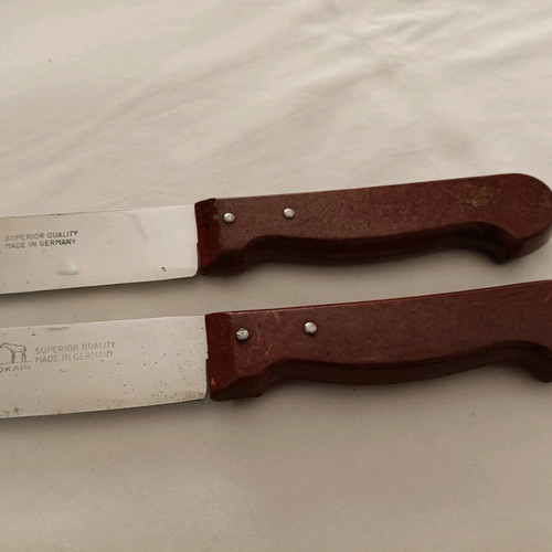 Collection of 12 old vintage Okapi knives from Germany like new
