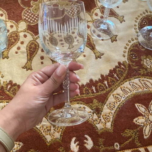 Crystal glasses set vintage classic design, 57 pieces, new