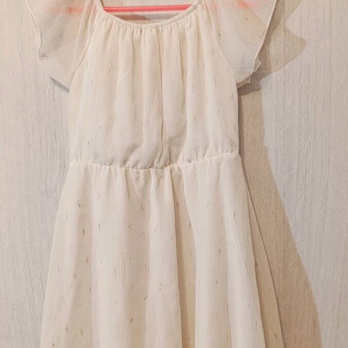 Boutique children's dress white, size 8 years, like new