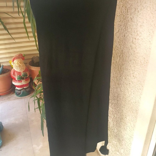 Black scarf like new, dimensions 30x2.20