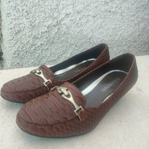 Sabino pumps new, brown, size 37 with low heel