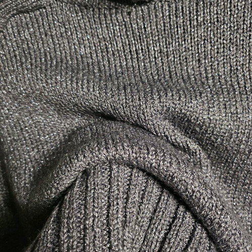 Mango sweater with wool and metallic yarn like new, gray silver size M