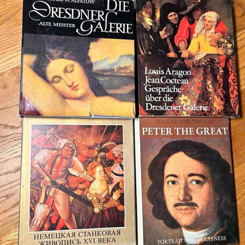 Lot of 4 books Peter the Great and Die Dresdner Galerie like new