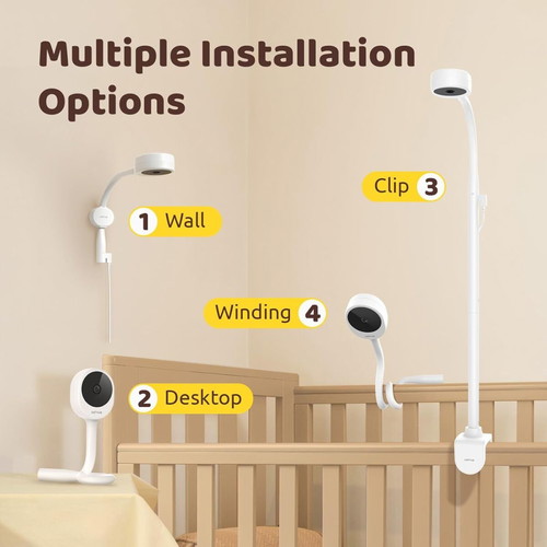 Netvue Baby Monitor 1080P with Night Vision and Two-Way Audio