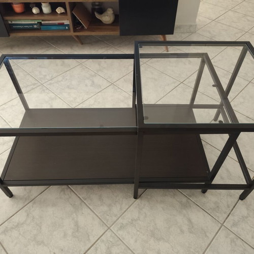 IKEA VITTSJÖ coffee tables set of 2, like new