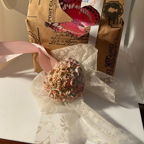 Decorative heart new, scented with plaster and bottle