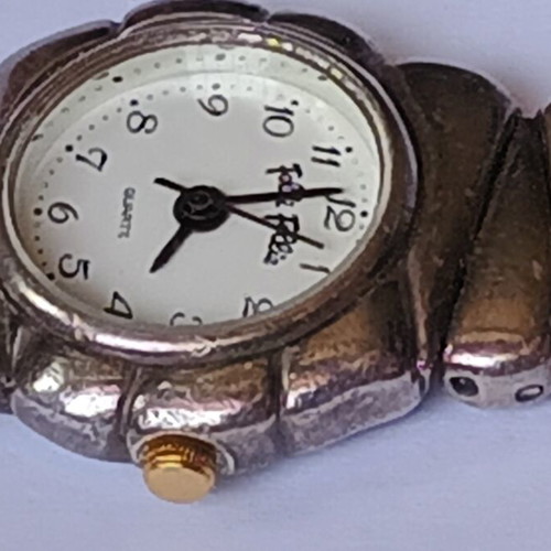 Folli Follie women's watch refurbished, silver plated, white and silver
