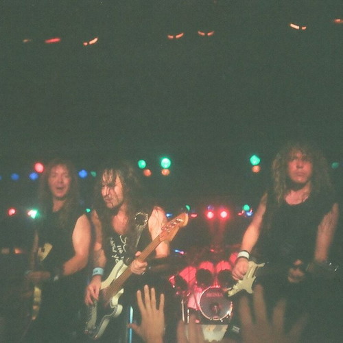 Iron Maiden 4 αυθεντικές φωτογραφίες 35mm από συναυλία στο Ιβανώφειο 1995 σαν καινούργιο