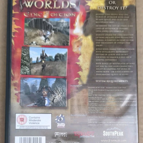 Two Worlds Epic Edition PC DVD-ROM like new