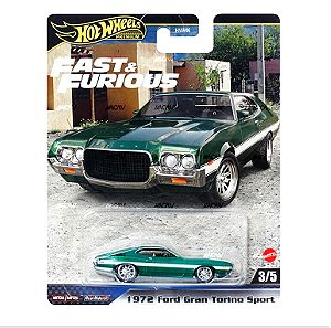 Hot Wheels Premium Fast and Furious 1972 Ford Gran Torino Sport 3/5